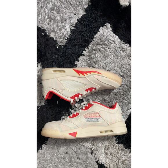 Jordan Athletic Shoes White and Red main image 2